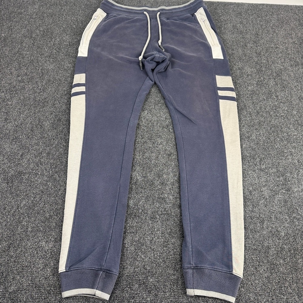 John Cena JC LE Mens Jogger Sweatpants Navy Blue Stripe Style 8316 Large
